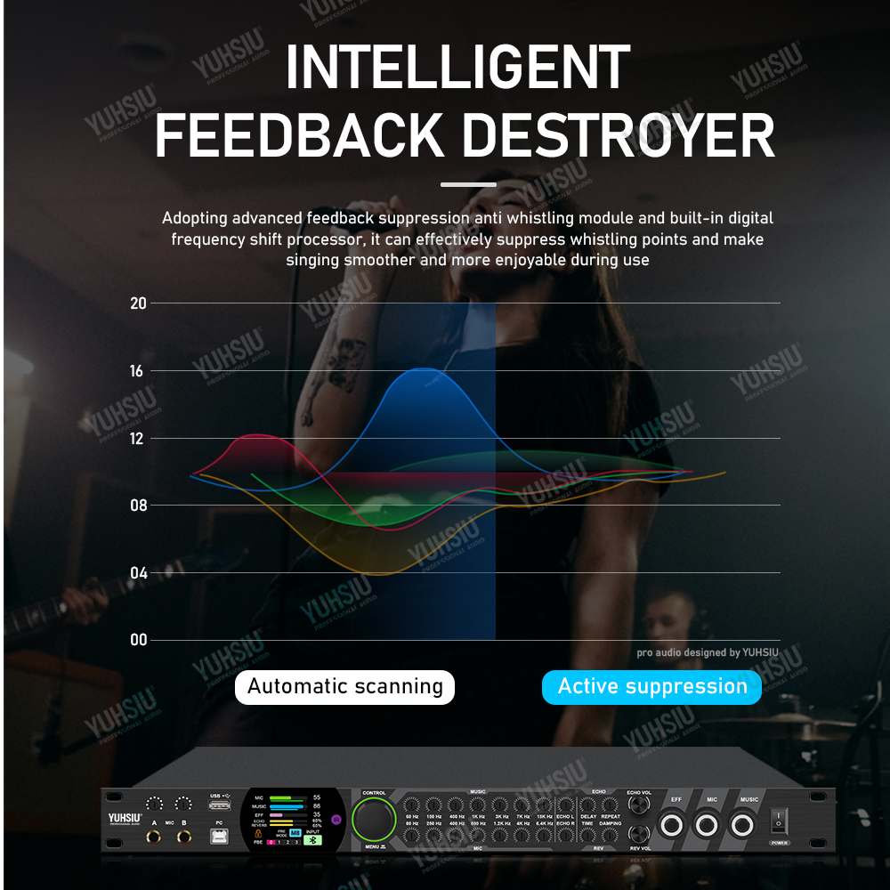 YUHSIU Karaoke Digital Effects - Audio Music Dj ulasan dan harga