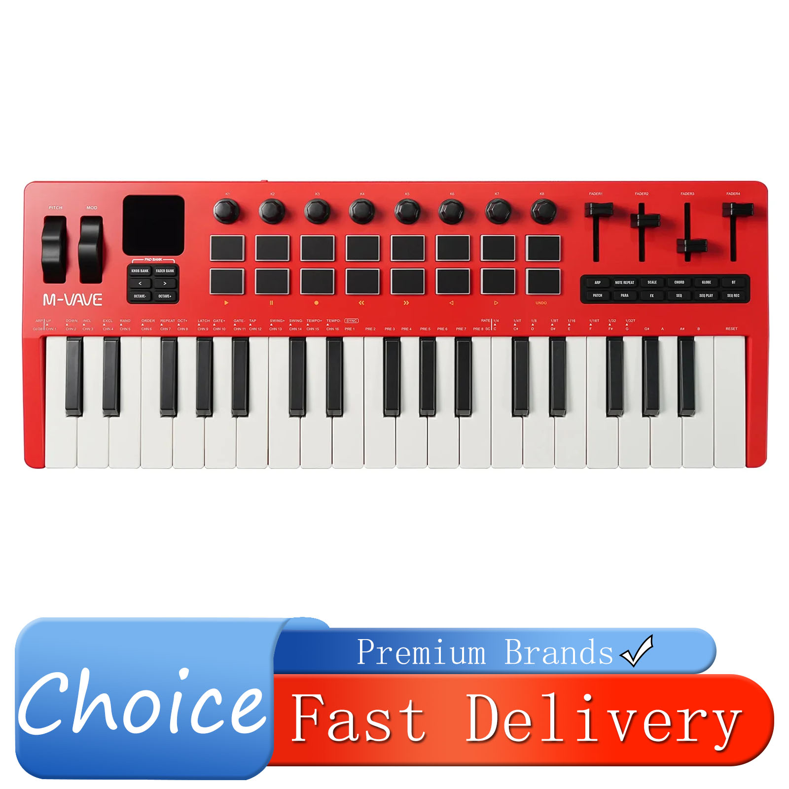 M-VAVE SMK-37 Pro 37-Key MIDI  - Midi Controller Pad ulasan dan harga
